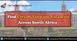 City of Tshwane Vacancies